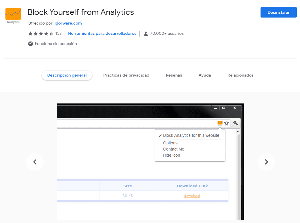 block yourself from analytics