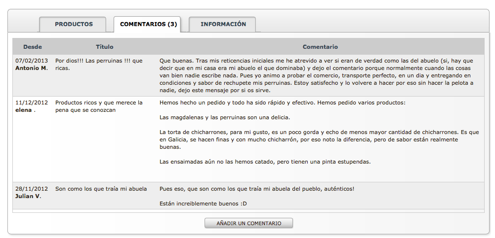 Podrás ver todo tipo de contenido como: comentarios, información...
