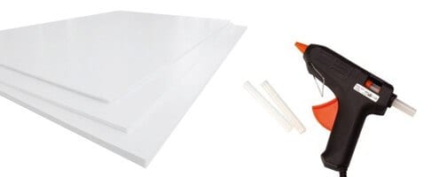 carton pluma para set fotografia