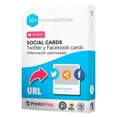 Módilo para tarjetas sociales para compartir contenido