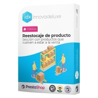 Módulos para crear una nueva sección con los productos reestocados