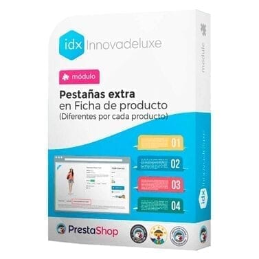 Módulo para añadir pestañas extra a los productos con información personalizada por cada producto