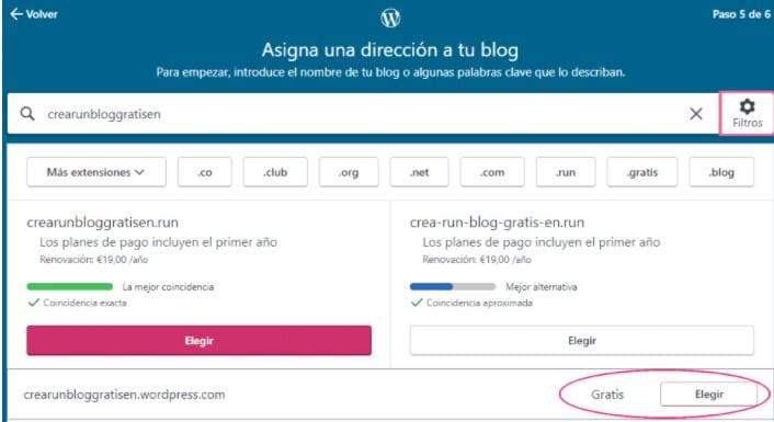 selecciona plan