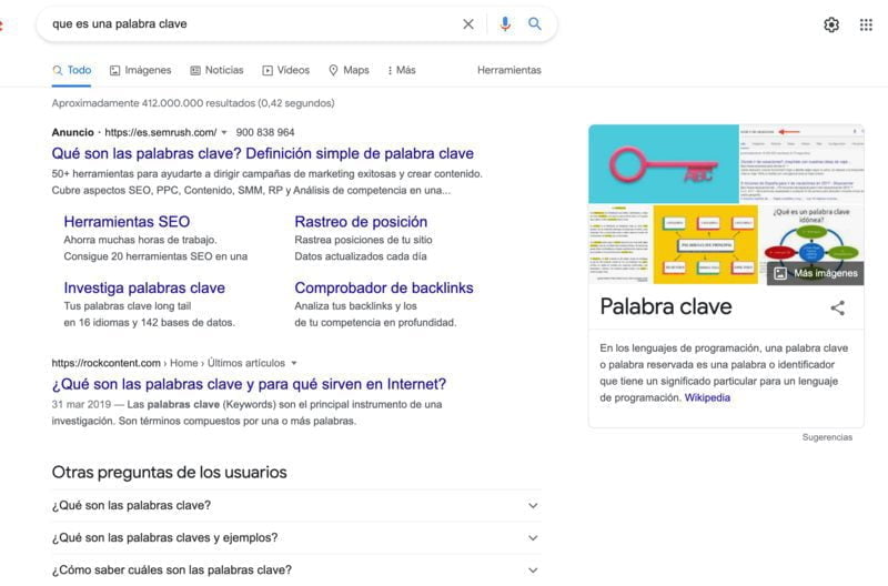 Palabras Clave Informativas