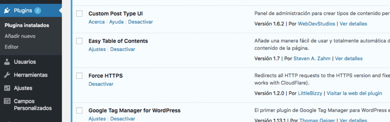 Plugins para WordPress