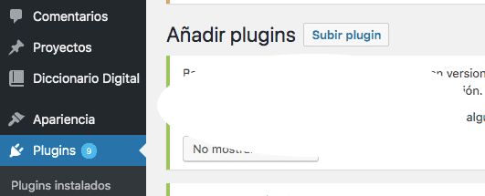 subir plugin