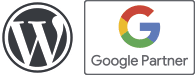 Logotipos de WordPress y Google