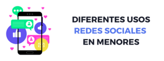 como usan menores redes sociales