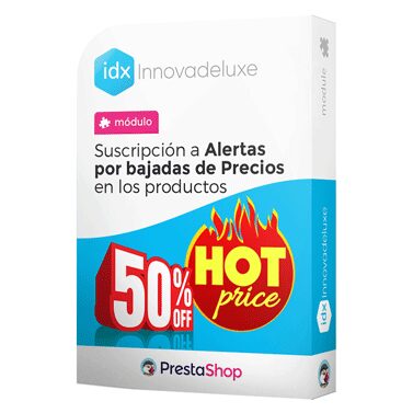 Módulo para suscripción a alertas por bajadas de Precios