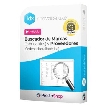 Módulo Buscador de Fabricantes (marcas) / Proveedores ordenador alfabéticamente