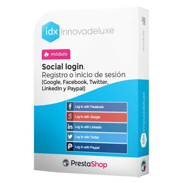 Módulo Registro o Inicio de Sesión con redes sociales y portales web