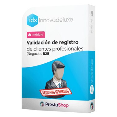 Módulo de registro validado de clientes para tiendas B2B