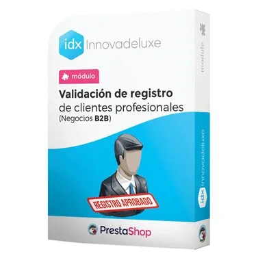 Módulo de registro validado de clientes para tiendas B2B