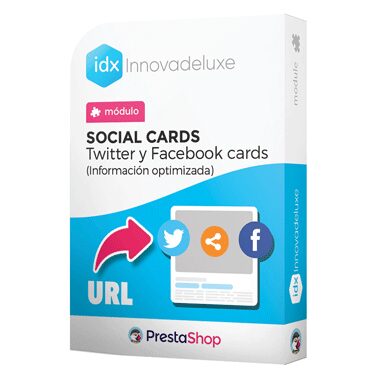 Módulo para crear tarjetas sociales para compartir contenido en Facebook y Twitter